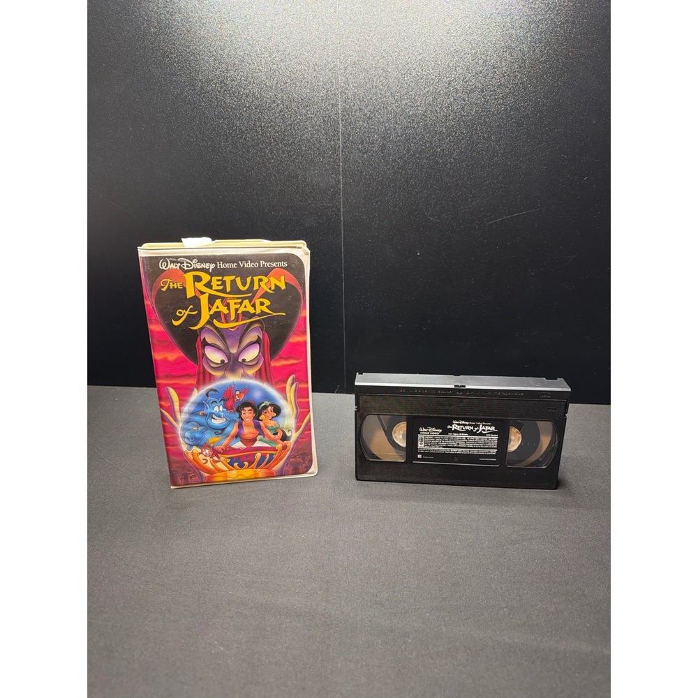 Disney The‎ Return of Jafar VHS 1994 Walt Disney Home Video Clamshell Tested